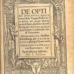 Opening page from 1518 edition of Utopia