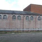 The words of Utopia painted on a disused Eastern Electricity building in Norwich England in 2009 