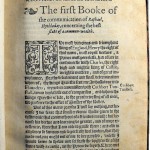 First page of the First Book of Utopia, London: Thomas Creede, 1597.