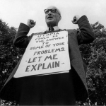 Explaining Utopia, Speakers' Corner Hyde Park, circa 1950(?)